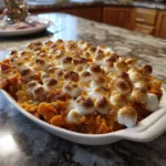 Creamy Sweet Potato Casserole with Marshmallows 6 sweet potato casserole with marshmallows featured
