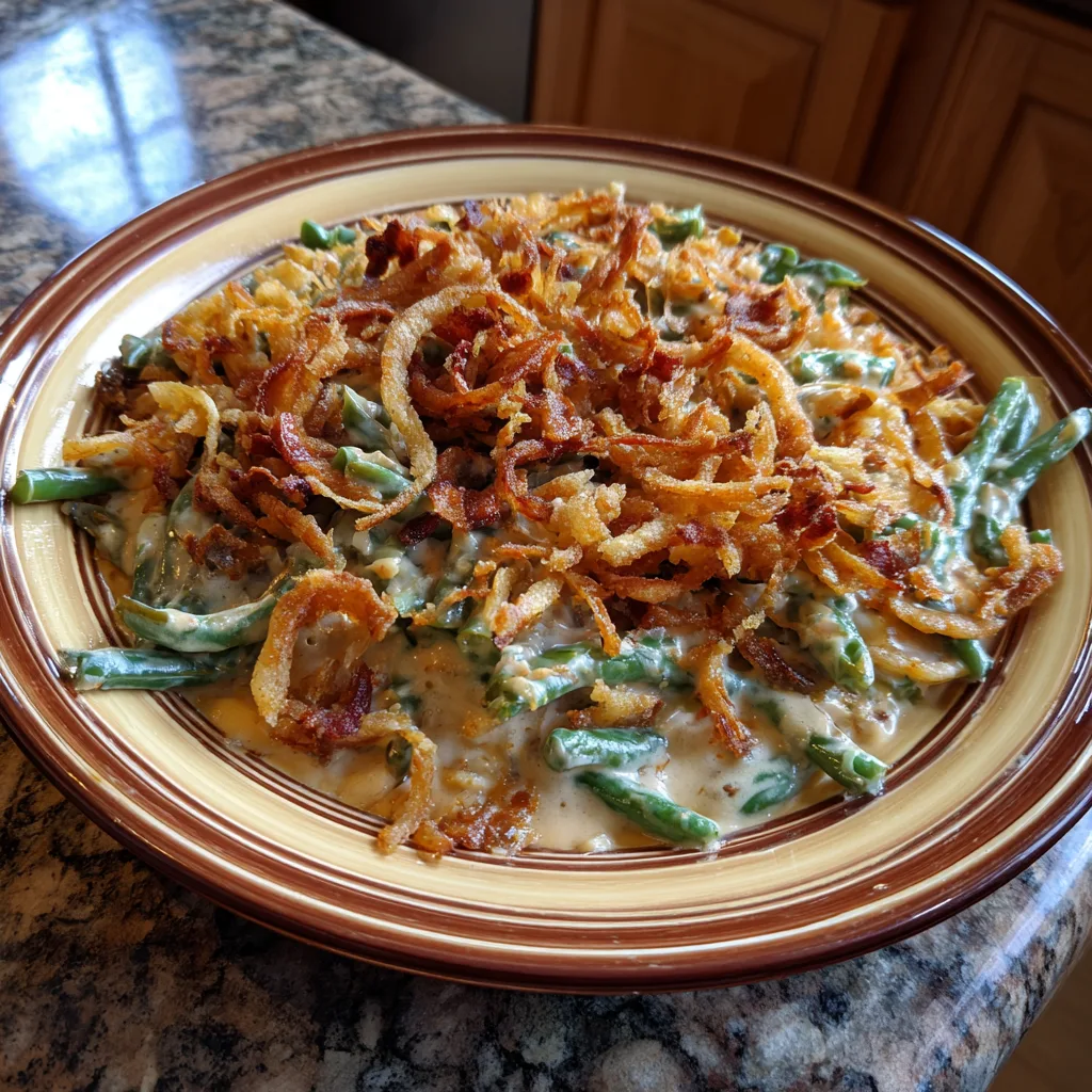 Homestyle Green Bean Casserole, Creamy & Crispy 5 Recipe image