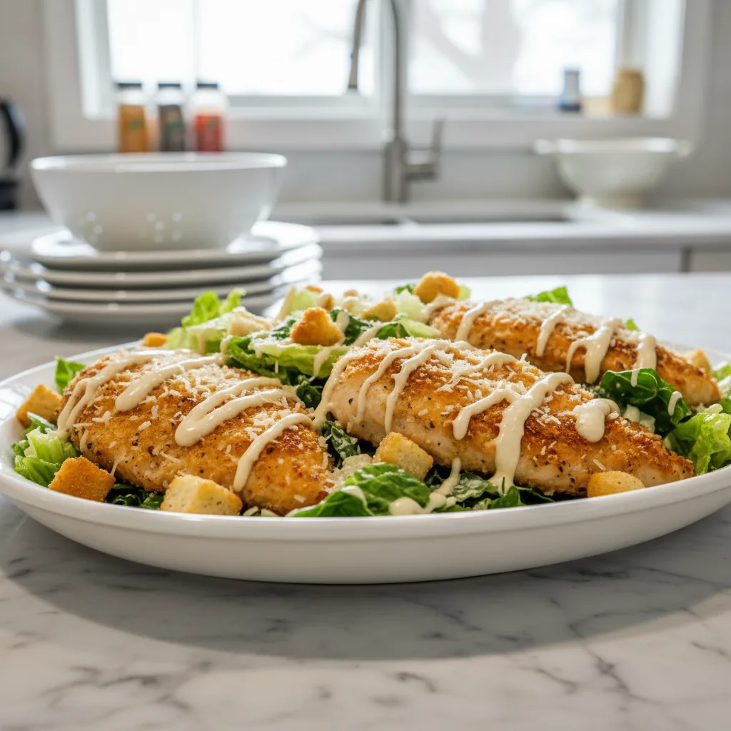 Savory Baked Caesar Chicken for Simple Dinners 4 Recipe image