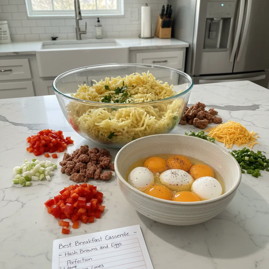 Crispy Hash Browns and Eggs Breakfast Casserole 5 Recipe image