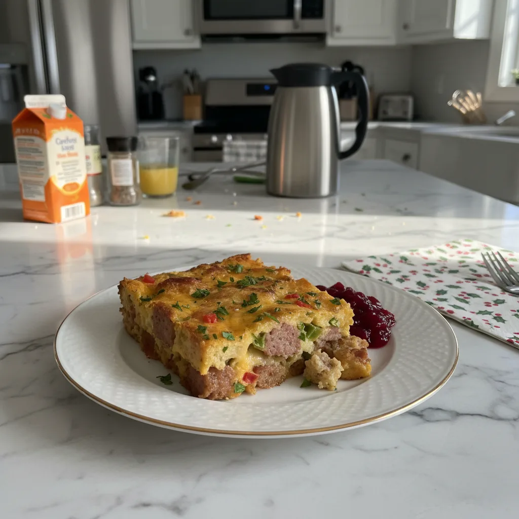 Hearty Christmas Breakfast Casserole Recipe