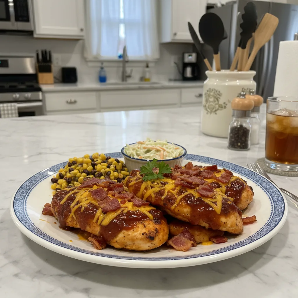 Smoky Cowboy BBQ Bacon Cheddar Chicken Skillets