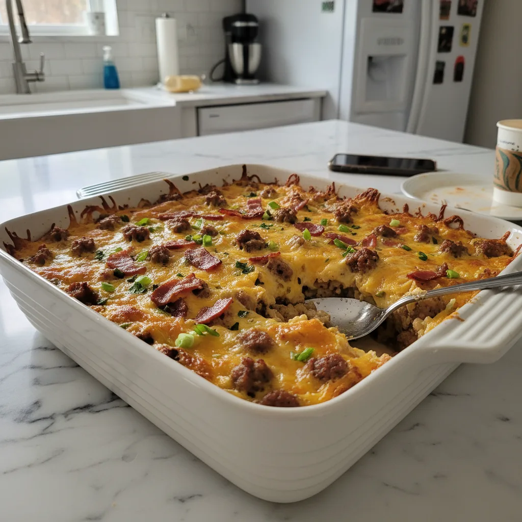 Savory Crack Breakfast Casserole: Cheesy Morning Bake