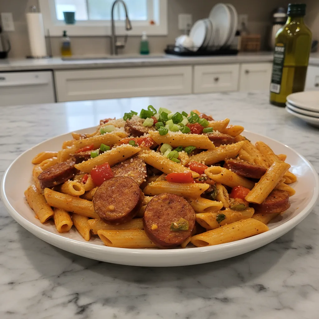 Creamy Cajun Sausage Pasta: One-Pot Weeknight Wonder