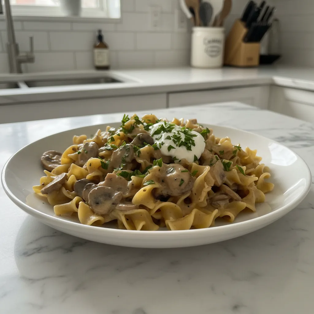 creamy chicken stroganoff the ultimate comfort foo featured