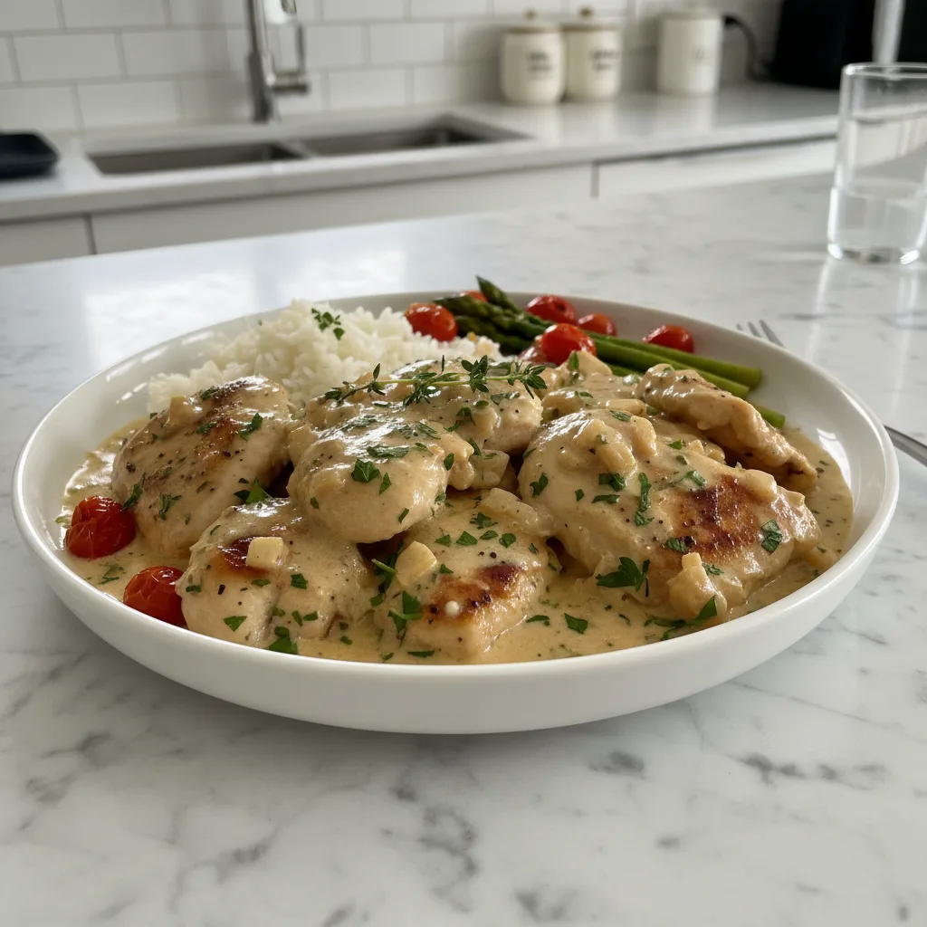 creamy chicken that feels restaurant quality featured