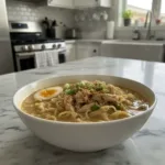 creamy garlic chicken ramen to beat the winter chi featured