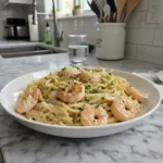 Creamy Garlic Shrimp Pasta: Quick Dinner Delight 8 creamy garlic shrimp pasta 30 minute dinner featured