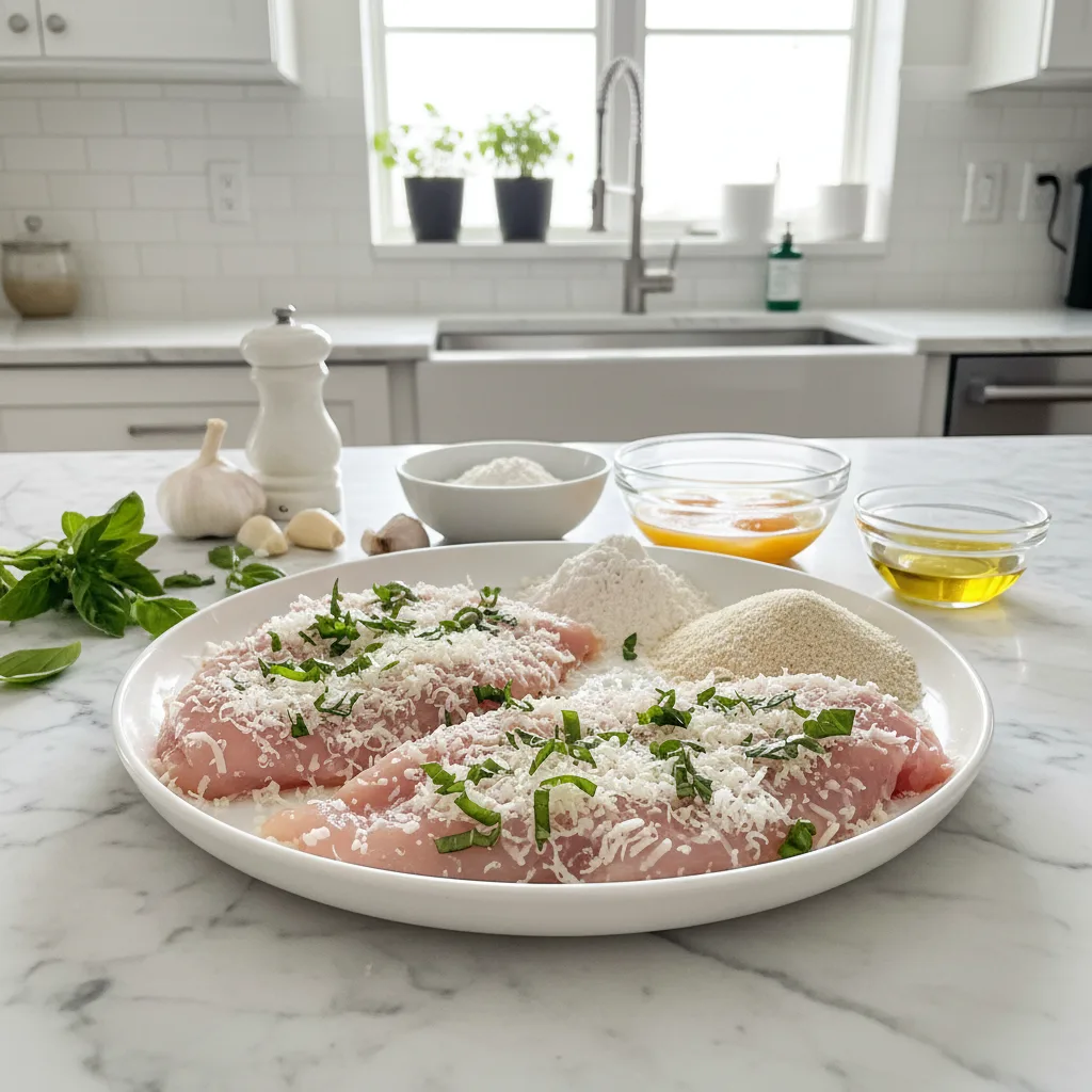 Crispy Parmesan-Basil Chicken Cutlets for Dinner 5 Recipe image