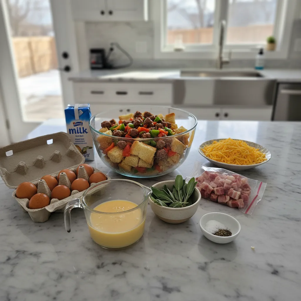 Simple Christmas Breakfast Casserole: Festive Morning Ease 5 Recipe image