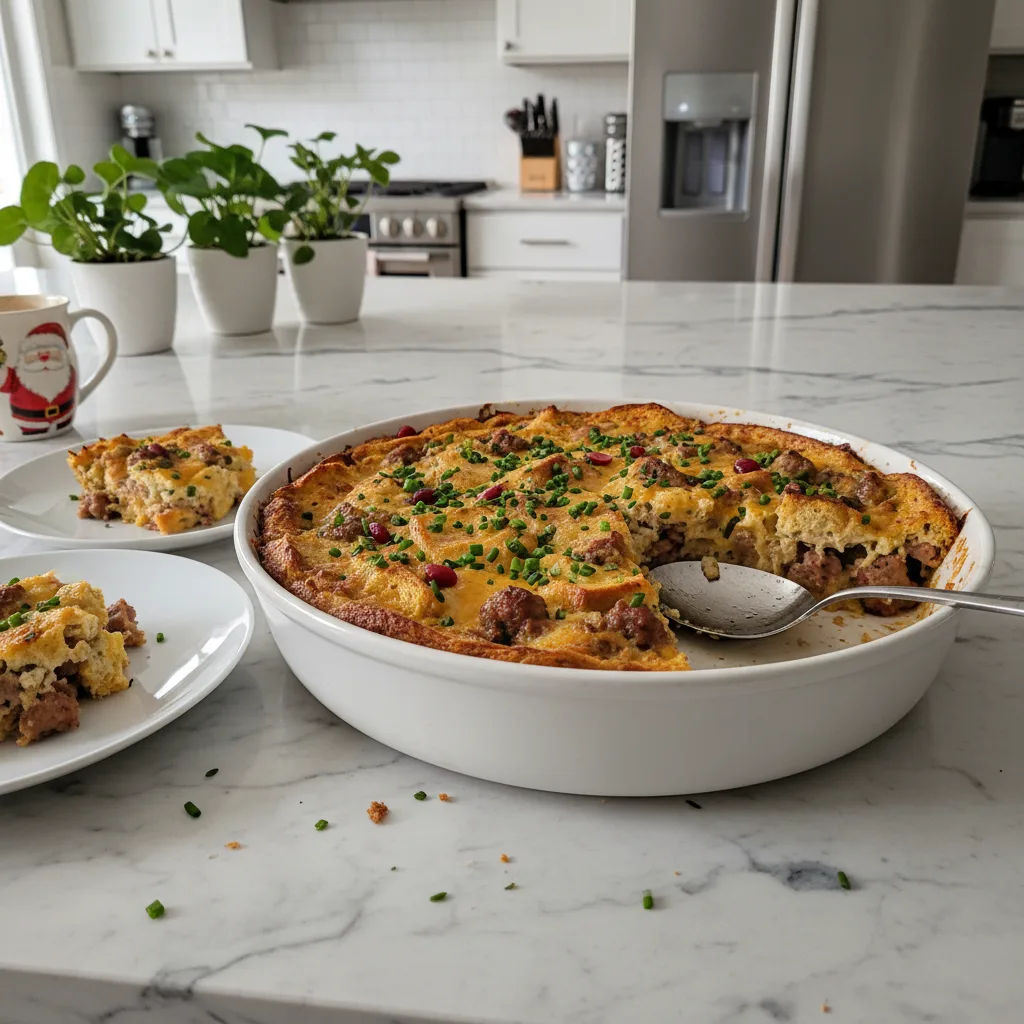 Simple Christmas Breakfast Casserole: Festive Morning Ease