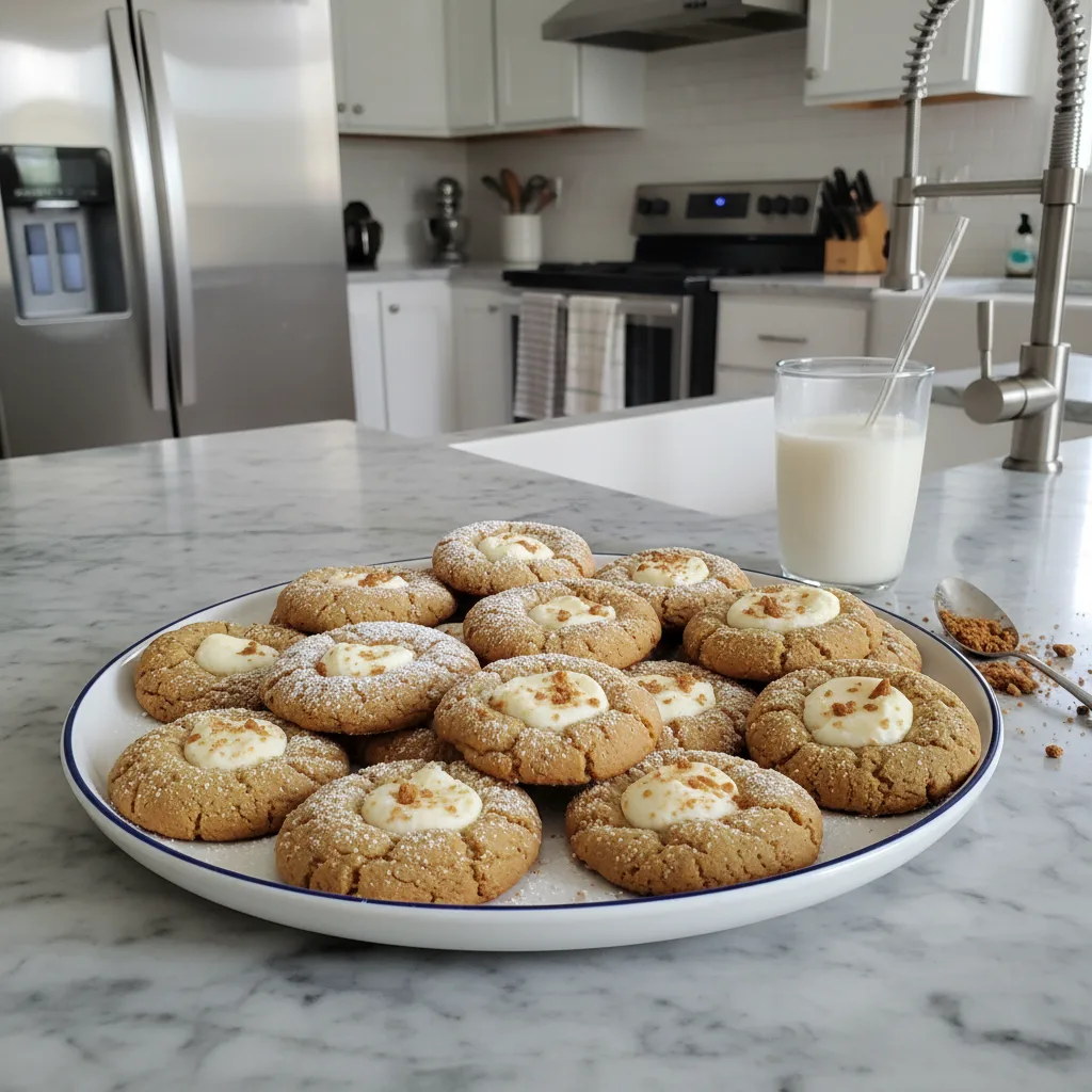 Spiced Gingerbread Cheesecake Cookies: A Holiday Treat 4 Recipe image
