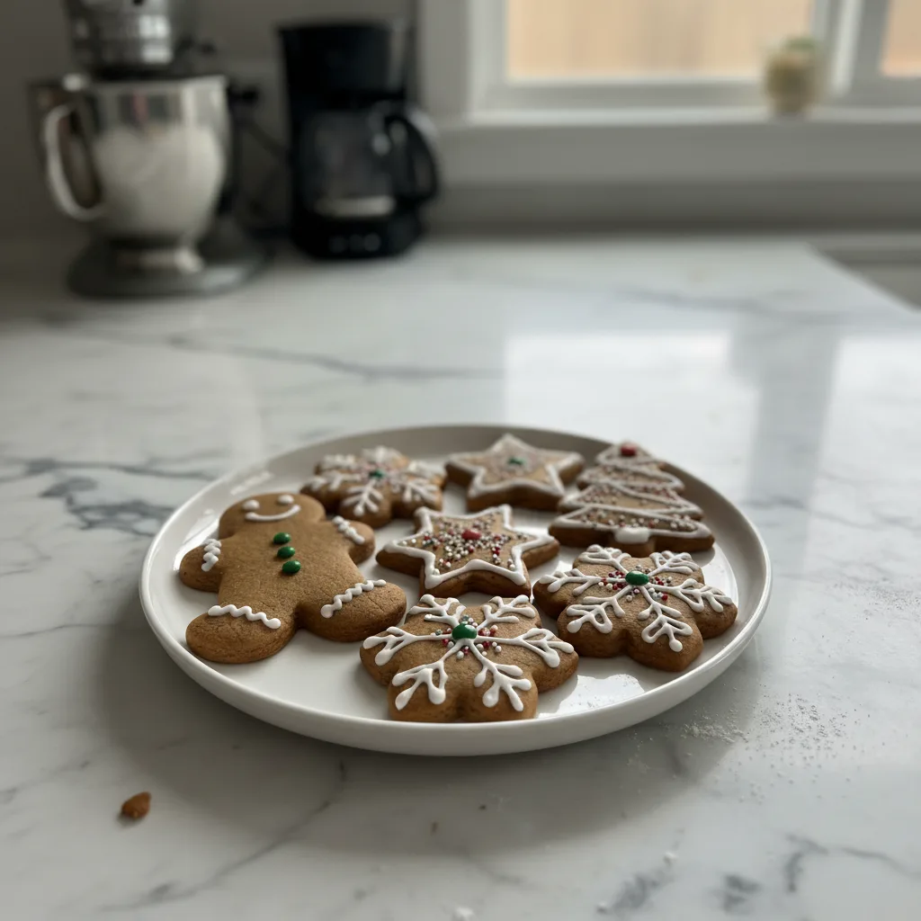 Classic Gingerbread Cutout Cookies with Icing 4 Recipe image