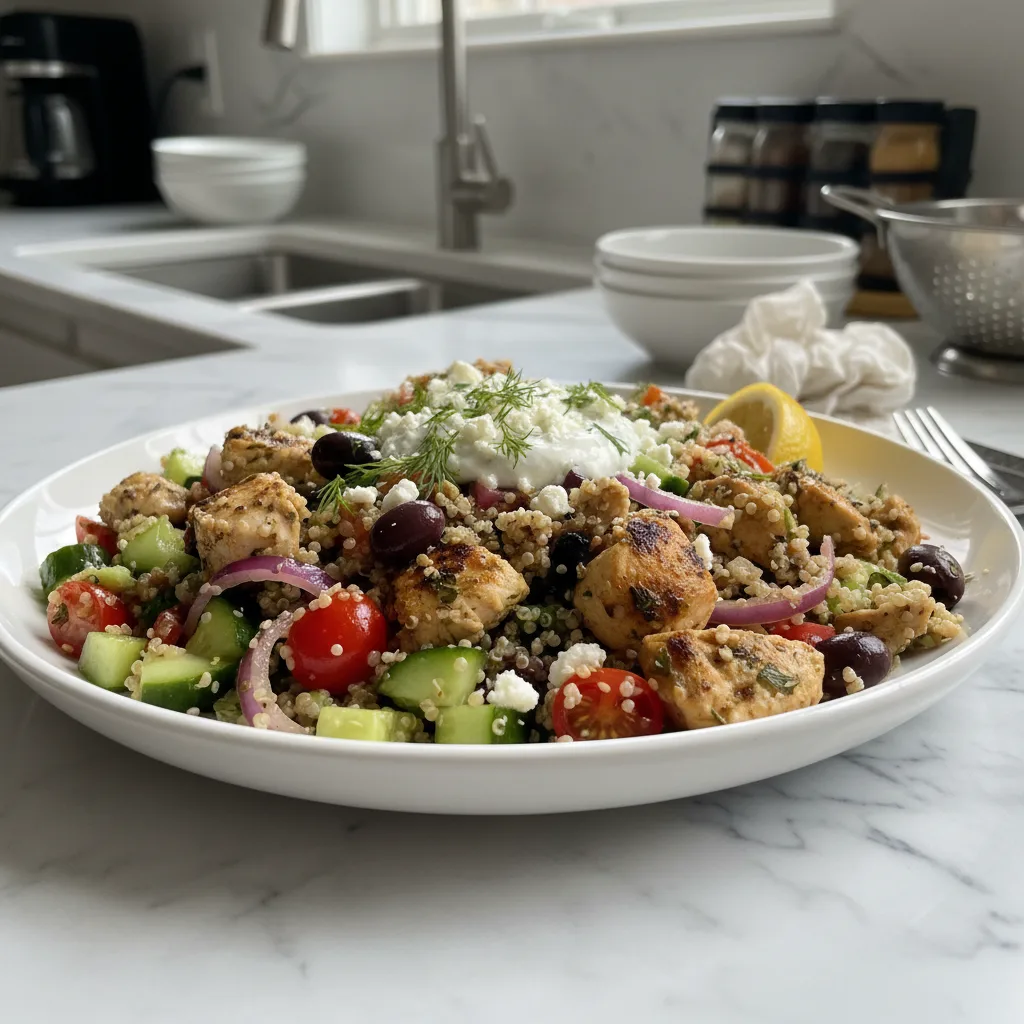 Greek Chicken Bowls: Simple Meal Prep for Flavorful Lunches 4 Recipe image