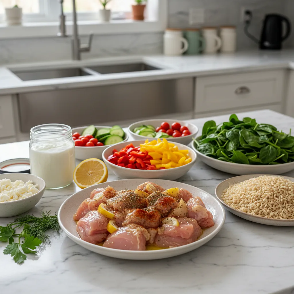 Greek Chicken Bowls: Simple Meal Prep for Flavorful Lunches 5 Recipe image