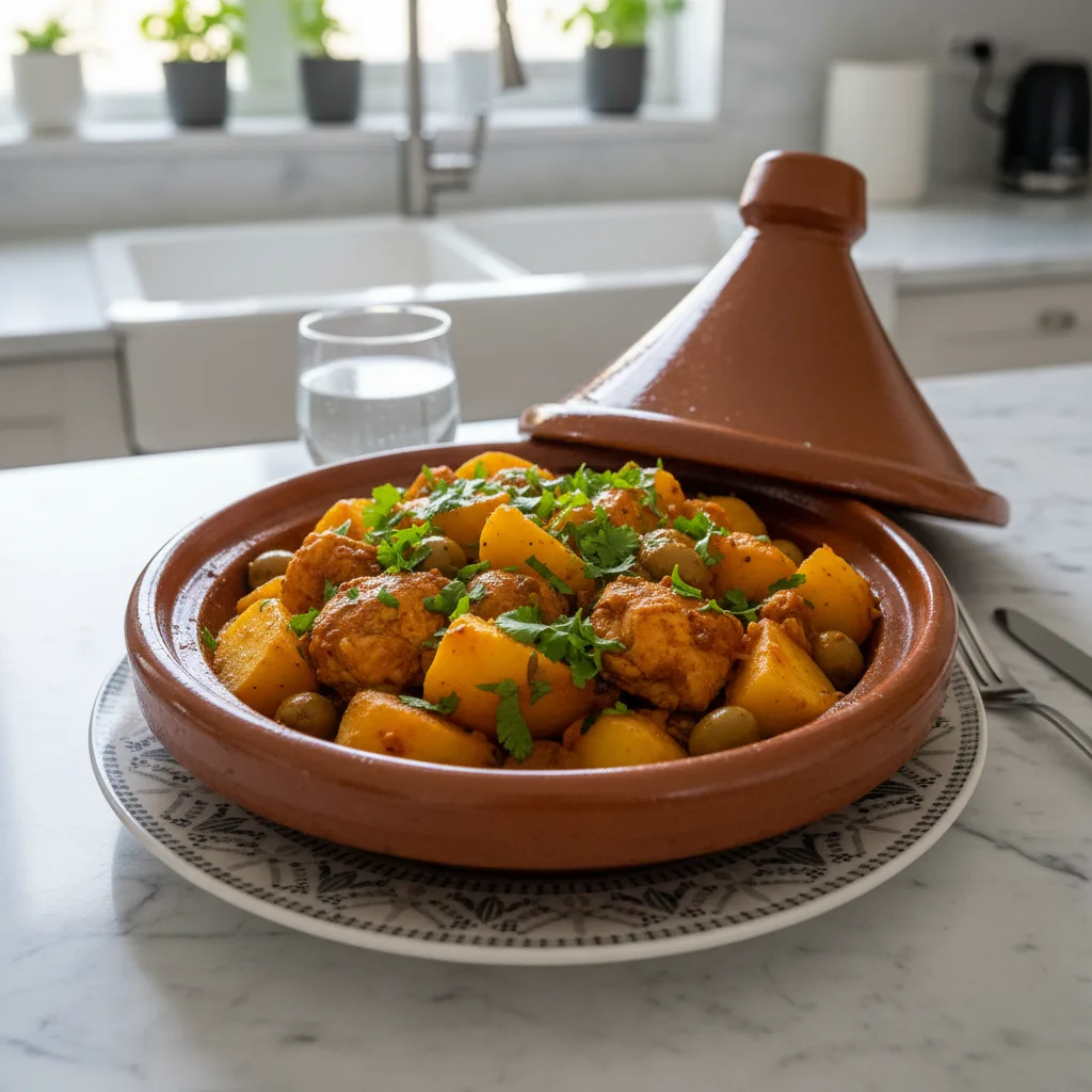 Hearty Moroccan Potato Tagine: A Comforting Bowl 4 Recipe image