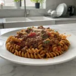 quick creamy ground beef pasta in 30 minutes featured