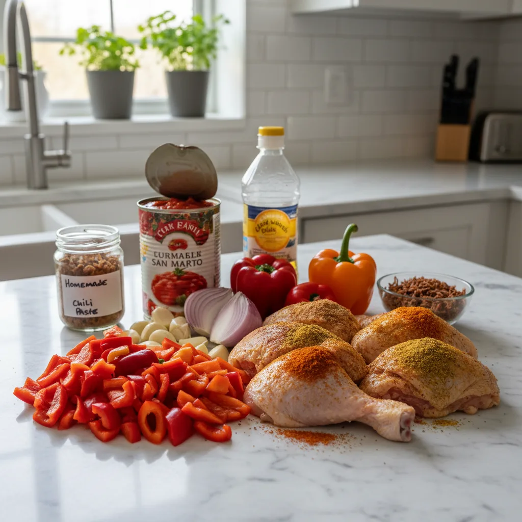 Spicy Nigerian Chicken Stew: Rich Tomato & Pepper Flavor 5 Recipe image