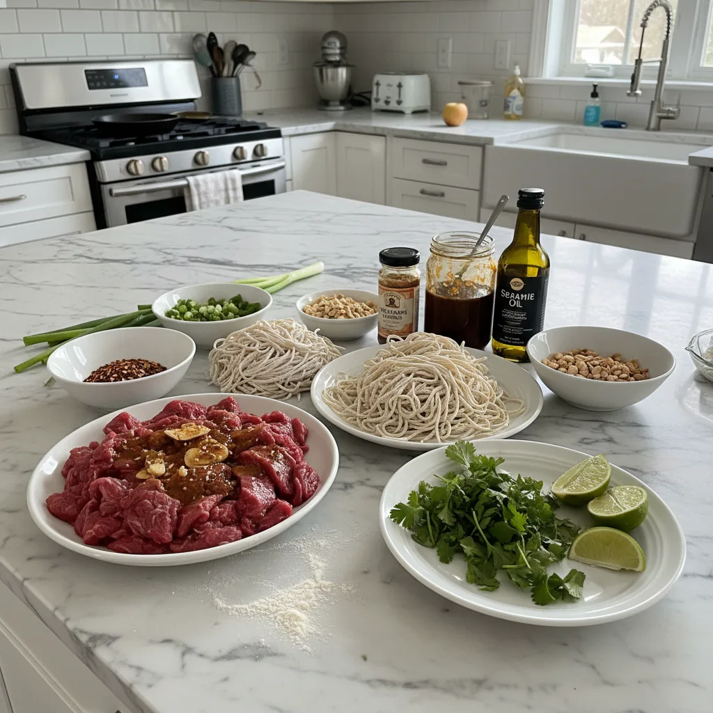 Sticky Beef Noodles: Savory, Sweet, & Quick Dinner 5 Recipe image