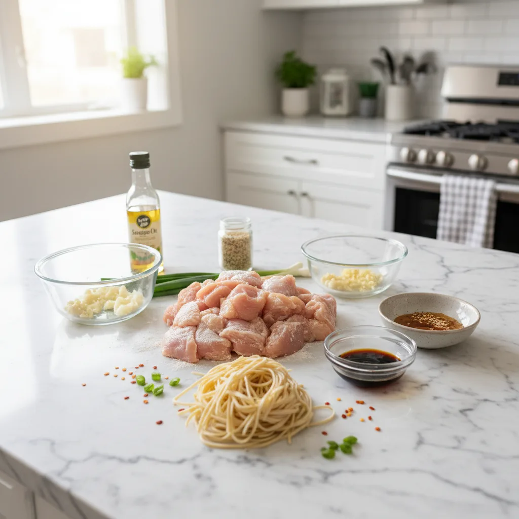 Sticky Garlic Chicken Noodles: Quick Weeknight Flavor 5 Recipe image