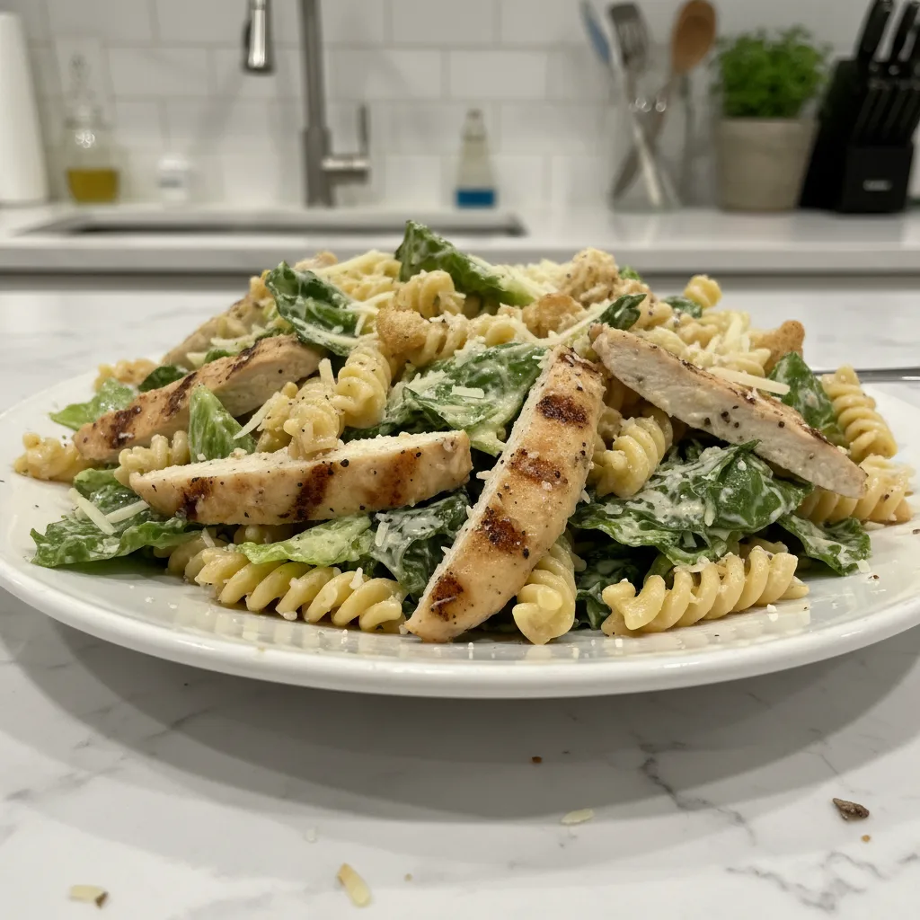 Creamy Chicken Caesar Pasta Salad: A Weeknight Win 4 Recipe image