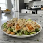 baked caesar chicken with creamy parmesan sauce ea featured