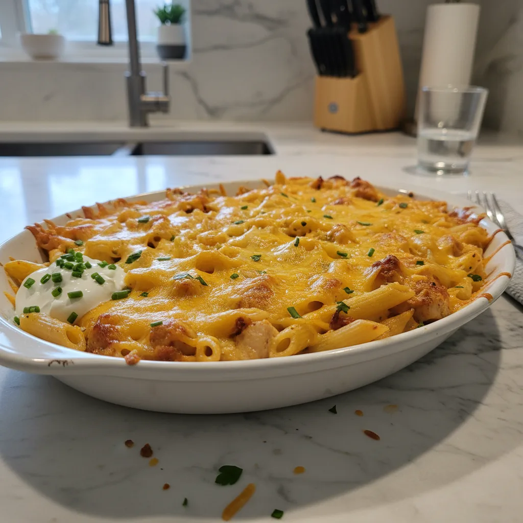 Creamy Baked Chicken and Cheese Casserole Dinner 4 Recipe image