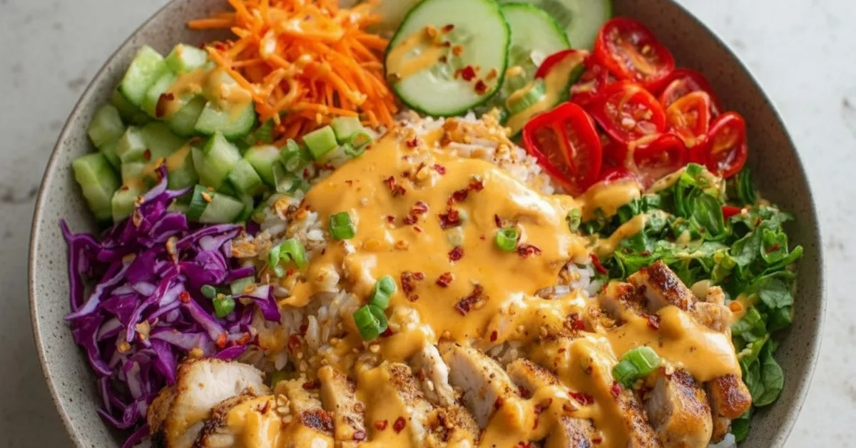 Quick & Easy Bang Bang Chicken Bowl: Your New Favorite Dinner 4 Recipe image