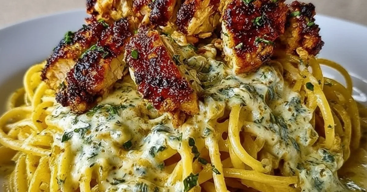 The Ultimate Cajun Chicken and Garlic Parmesan Linguine for Dinner Tonight 4 Recipe image
