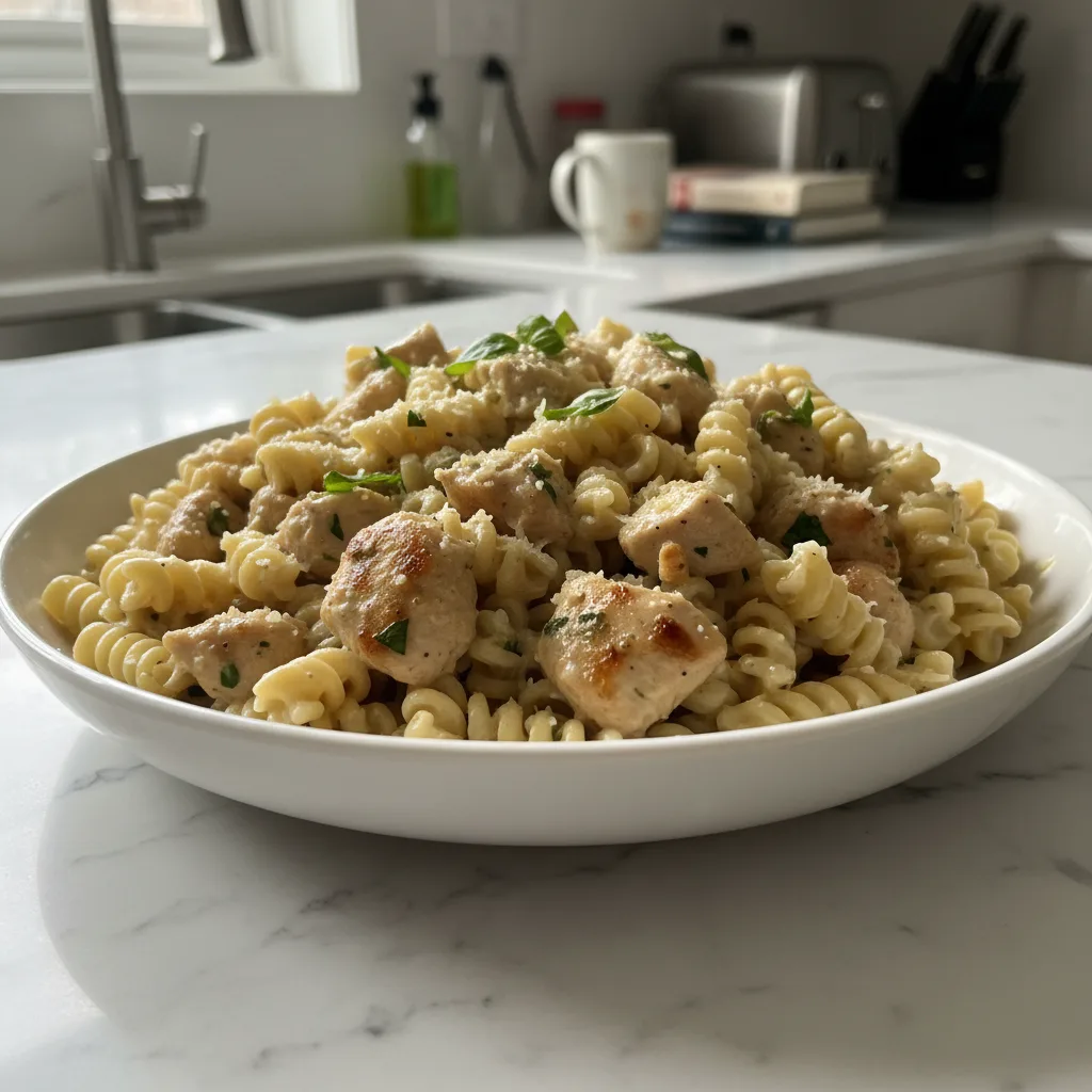 Creamy Garlic Chicken Pasta Easy Dinner: Weeknight Comfort