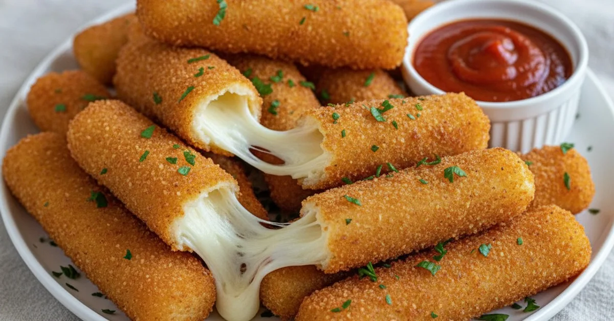 Irresistible Crispy Homemade Mozzarella Sticks You'll Crave! 4 Recipe image