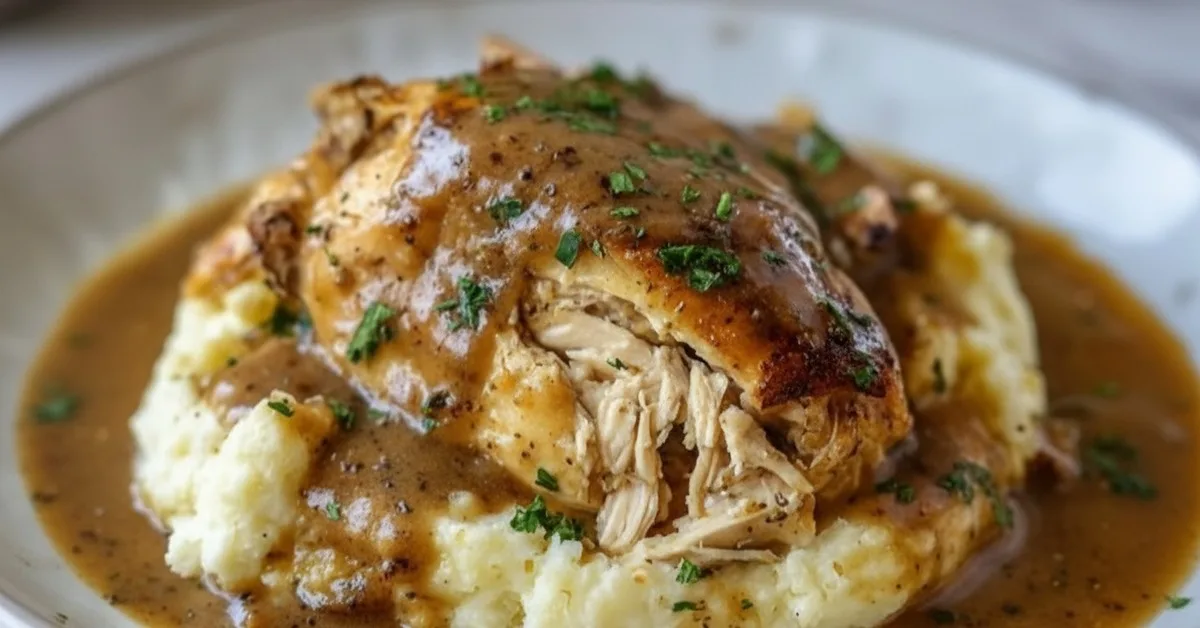 Crockpot Chicken And Gravy: Your Go-To for Comforting Memories 4 Recipe image
