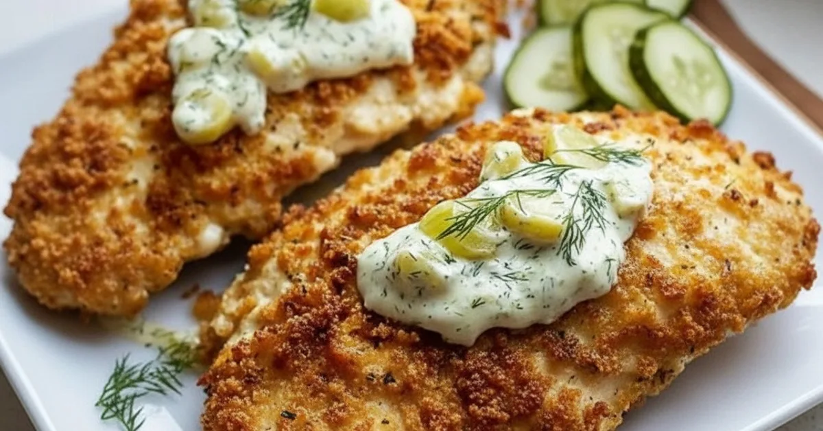The Ultimate Crunchy Parmesan Chicken with Tangy Dill Pickle Flavor 4 Recipe image