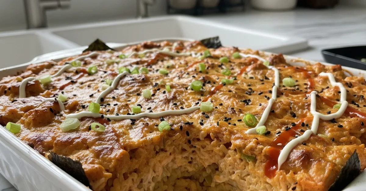 The Ultimate Easy Spicy Salmon Sushi Bake Recipe You'll Love 4 Recipe image