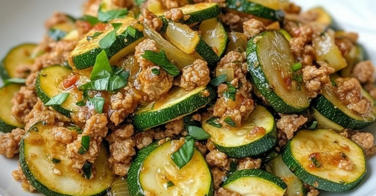 The Easy Ground Turkey and Zucchini Skillet Your Family Will Love 4 Recipe image