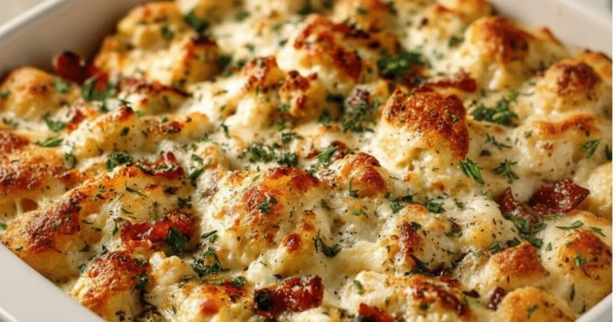 Your Go-To: High-Protein Chicken Alfredo Bake for Low-Carb Meal Prep 4 Recipe image