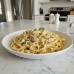 homemade alfredo pasta easy dinner featured