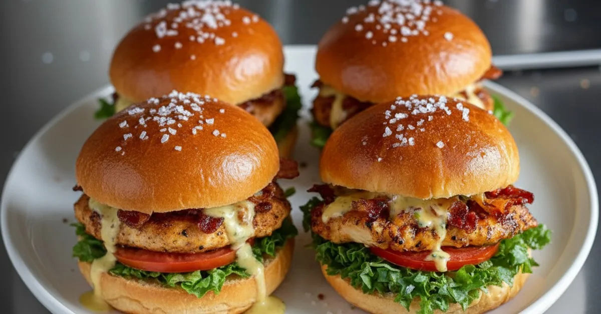 Irresistible Honey Mustard BLT Chicken Sliders: Mini Delight 4 Recipe image