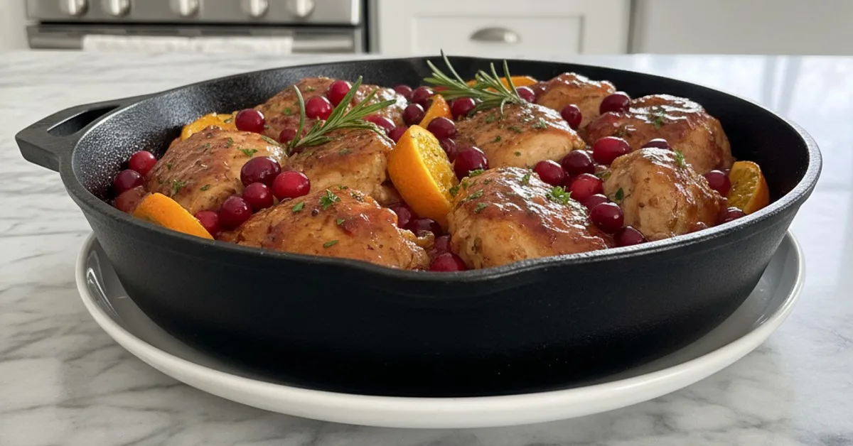 irresistible skillet cranberry orange chicken for featured