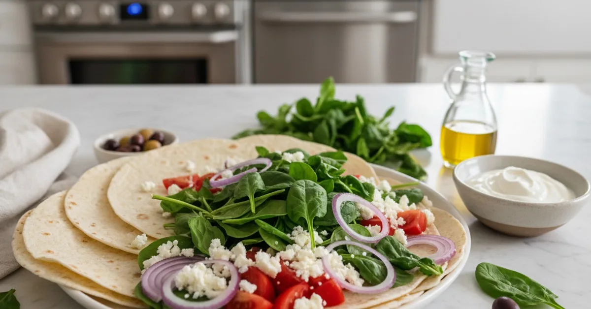 Wholesome & Delicious Mediterranean Quesadillas with Spinach 5 Recipe image