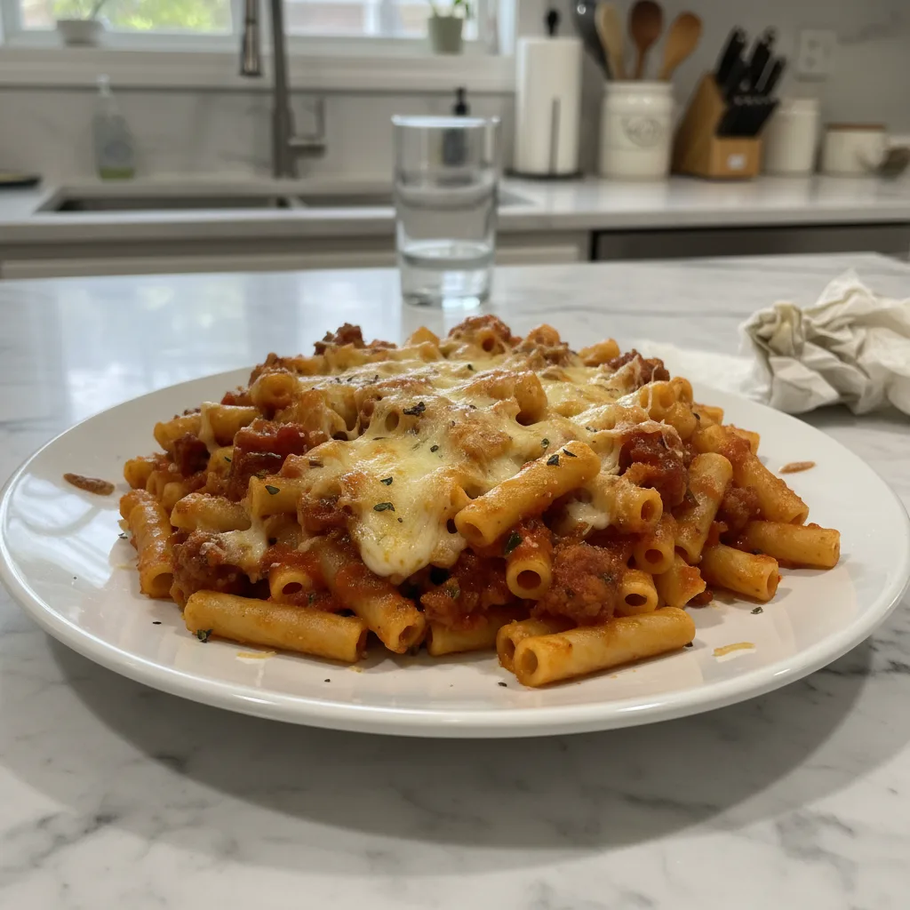 One Pan Baked Ziti Easy Dinner: Weeknight Comfort