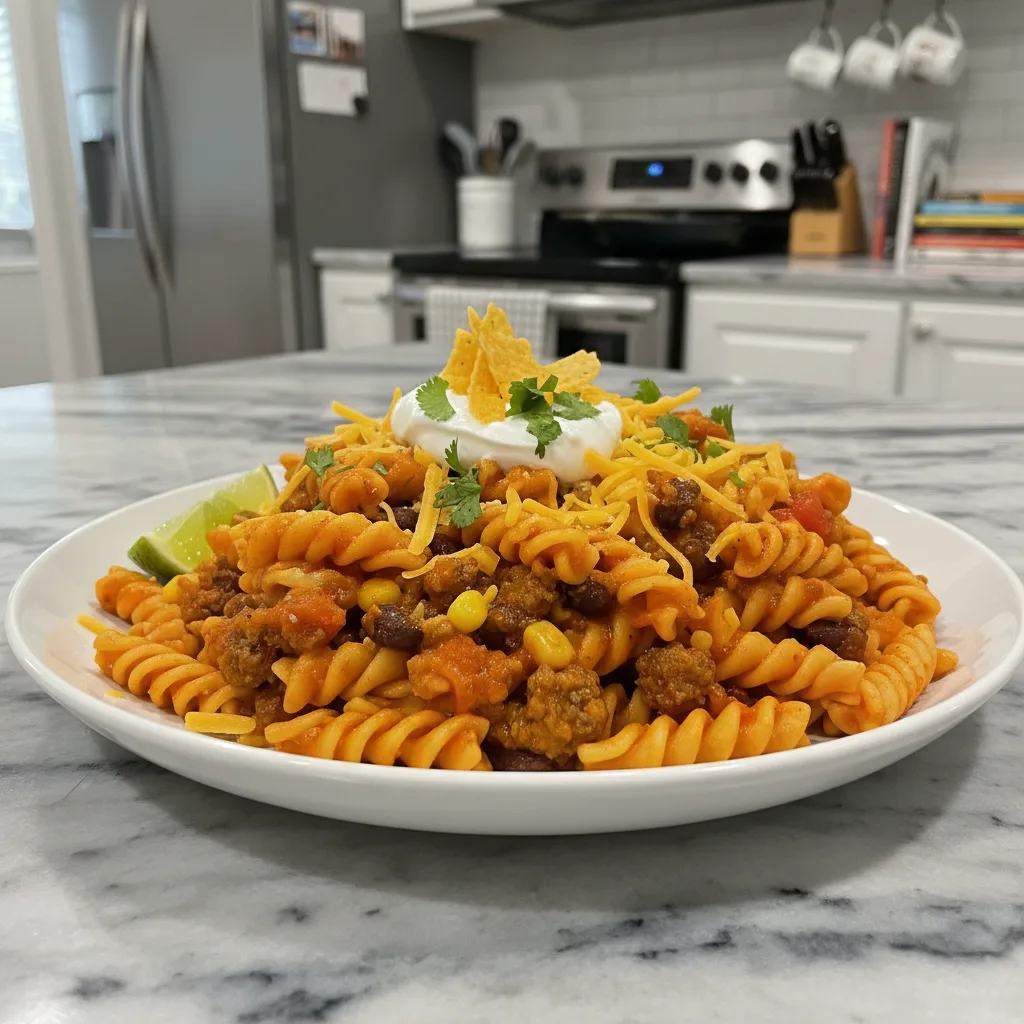 one pot beef taco pasta quick flavorful weeknight featured