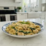 Creamy Spinach Chicken Orzo Dinner: Quick & Easy Weeknight 6 quick easy creamy spinach chicken orzo dinner featured