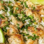 romantic coconut chicken rice a sweet savory valentines dinner featured