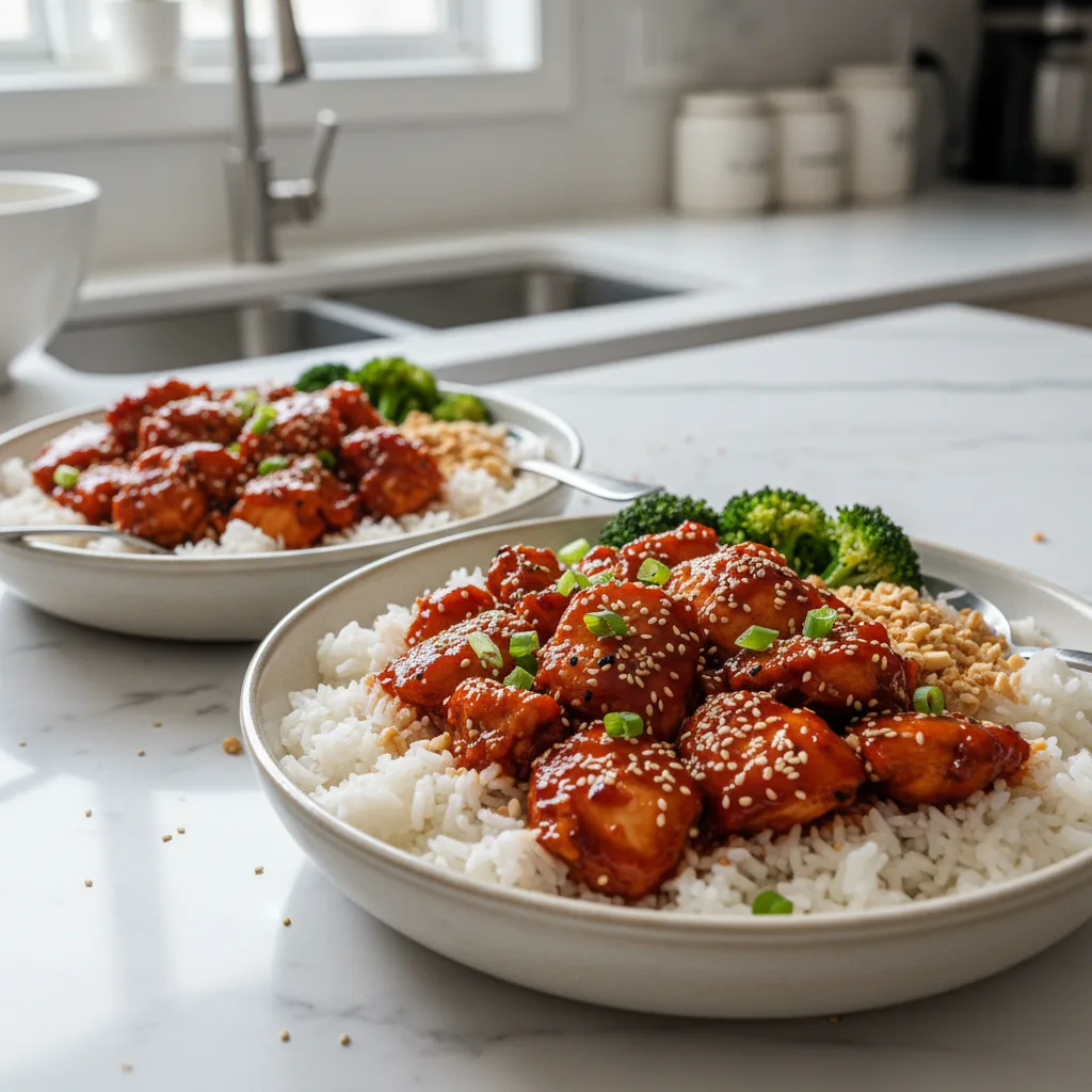 Sweet Chili Chicken Rice Bowls: Easy Weeknight Thighs 4 Recipe image