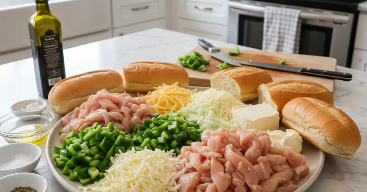 Savor the Ultimate Cheesy Chicken Philly Cheese Steaks 5 Recipe image