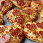 adorable heart shaped mini pizzas perfect for valentines day featured