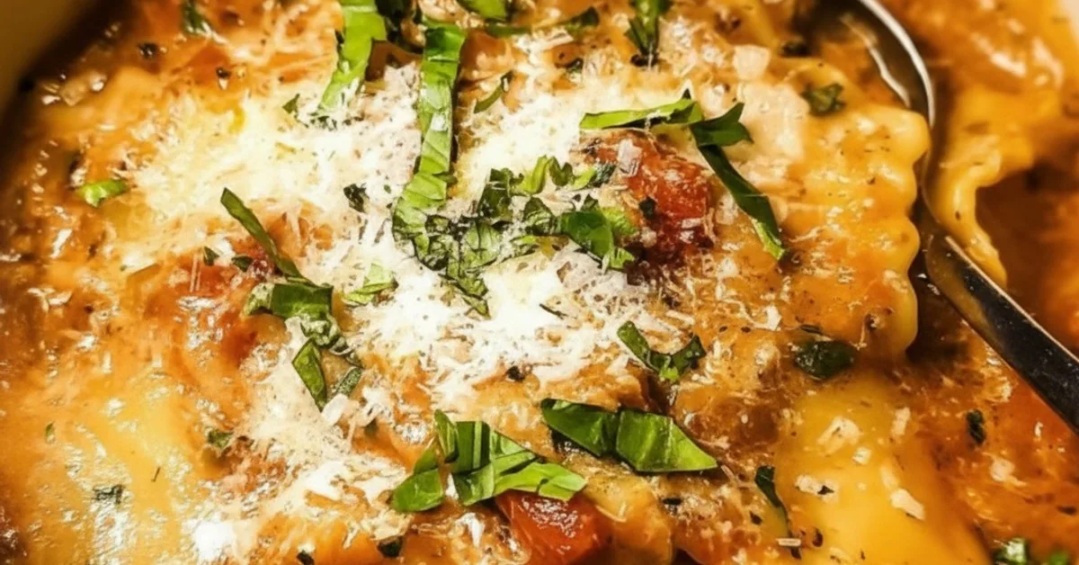 Cozy Fall Comfort: Easy Creamy Lasagna Soup for a Warm Hug