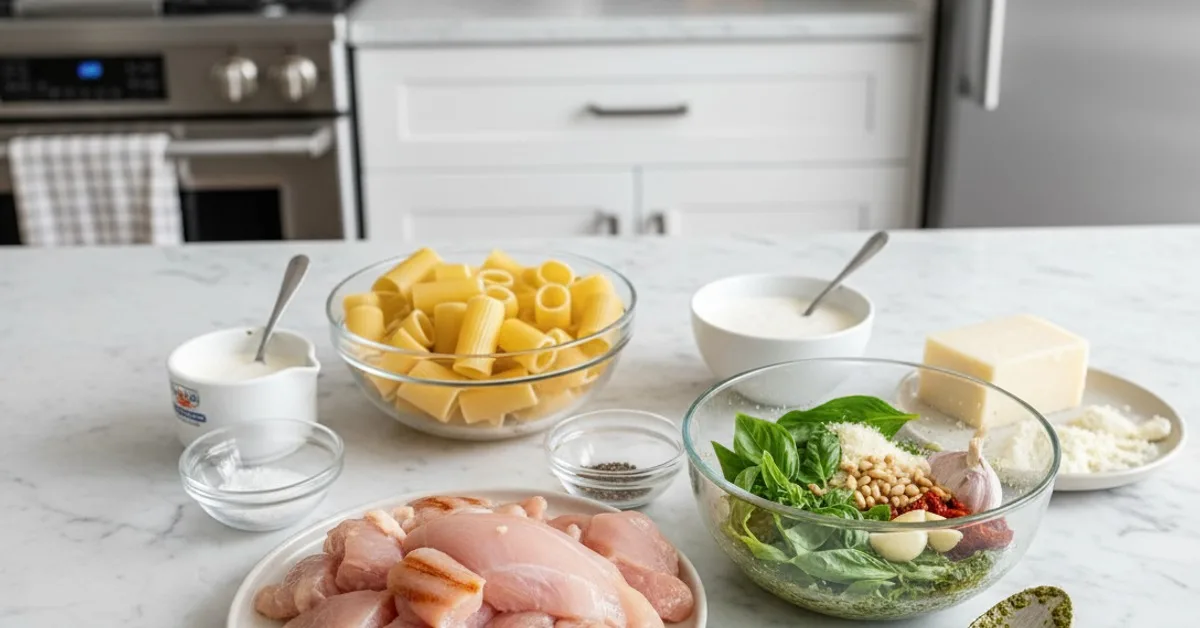 The Ultimate Creamy Pesto Chicken Pasta Bake for Busy Nights 5 Recipe image