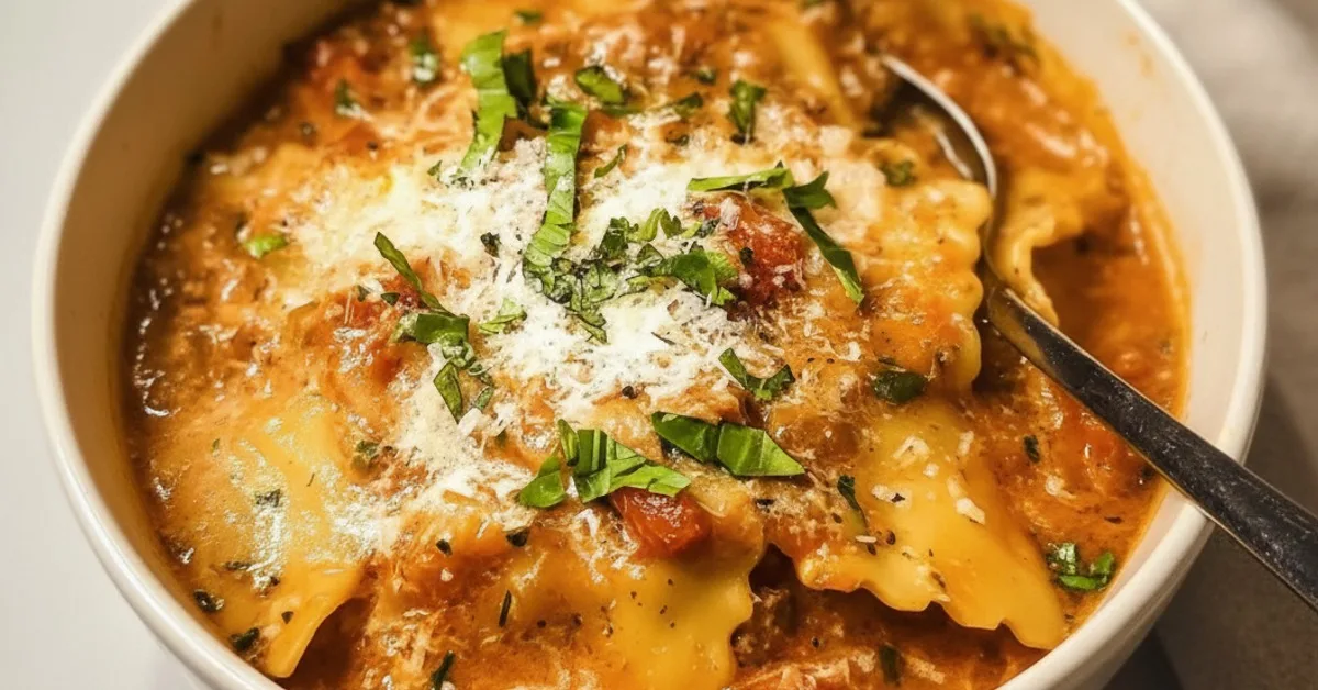 Cozy Fall Comfort: Easy Creamy Lasagna Soup for a Warm Hug 4 Recipe image